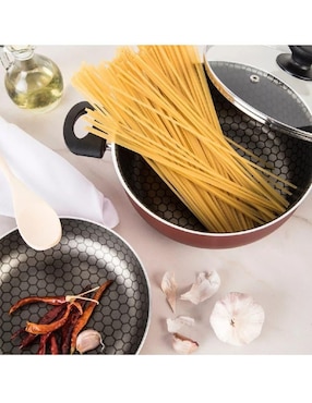 Batería de cocina Genérica de aluminio antiadherente combinado 10 piezas