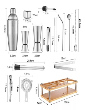 Set bar Genérica de acero inoxidable