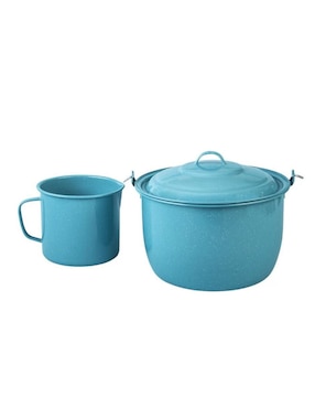 Batería de cocina Cinsa Sabinas de acero vitrificado antiadherente convencional 6 piezas