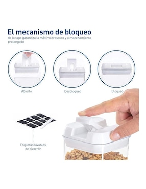 Set contenedores Bluelander de plástico 14 piezas