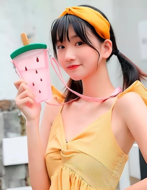 Botella de agua Myrva Frutas para niña