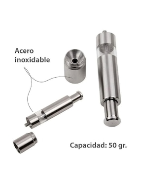 Molino para sal Kadabrah de acero inoxidable