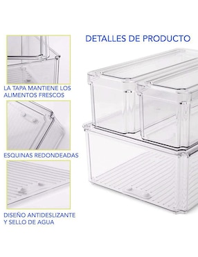 Set contenedores Brandtrendy de plástico 10 piezas
