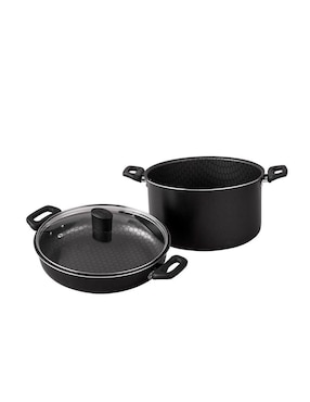 Batería de cocina Cinsa Línea Ahorrador de aluminio antiadherente thermocell 21 piezas