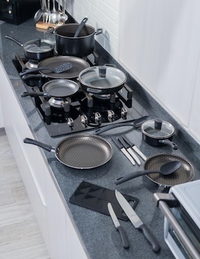 Batería de cocina Cinsa Línea Ahorrador de aluminio antiadherente thermocell 21 piezas