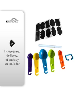 Set contenedores Ecocinare 42 piezas