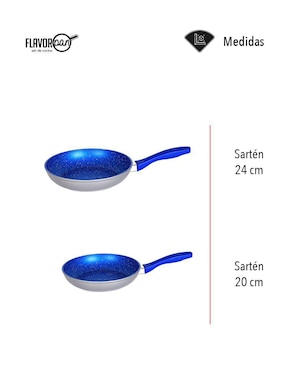 Set de sartenes Flavor Pan de hierro 2 piezas