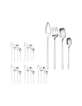 Set cubiertos Bluelander de acero inoxidable 24 piezas