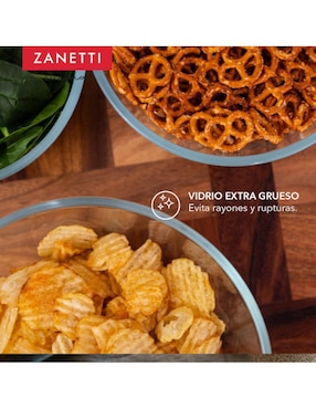 Set contenedores Zanetti de vidrio 4 piezas