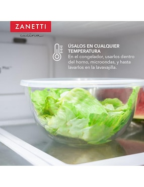 Set contenedores Zanetti de vidrio 4 piezas