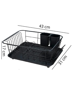 Escurridor de trastes Brang Blacksquare de acero inoxidable