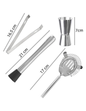 Set bar Aquila Aquila de acero inoxidable