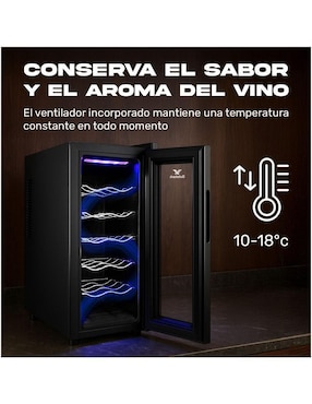 Cava de vinos Gutstark Mkz-Cava12Botneg capacidad 12 botellas