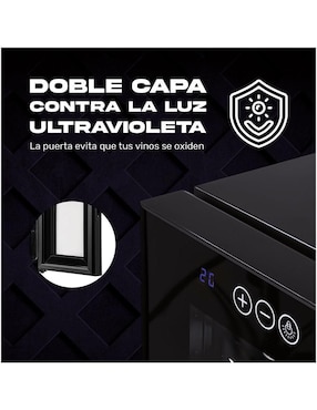 Cava de vinos Gutstark Mkz-Cava12Botneg capacidad 12 botellas