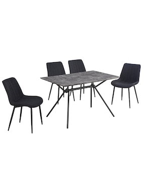 Antecomedor Georgia Crown Baccara para 4 personas