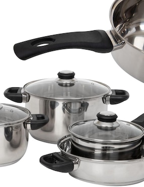 Batería de cocina Colorhome Colorinox7b de acero antiadherente convencional 7 piezas