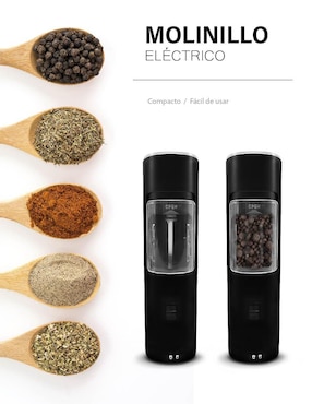 Molino para pimienta Idea Nuova de acero inoxidable
