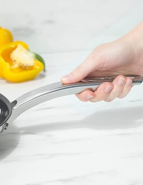 Batería de cocina T-Fal de acero inoxidable antiadherente titanio 6 piezas