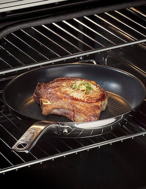 Batería de cocina T-Fal de acero inoxidable antiadherente titanio 6 piezas