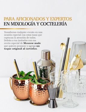 Coctelera Whiskey Town de acero inoxidable