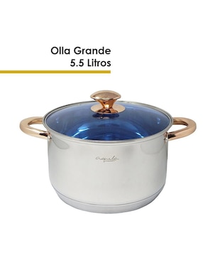 Batería de cocina Aquila Siberia de acero inoxidable antiadherente convencional 12 piezas