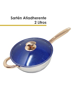 Batería de cocina Aquila Siberia de acero inoxidable antiadherente convencional 12 piezas