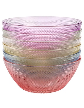 Set bowl Aquila 6 piezas de cristal