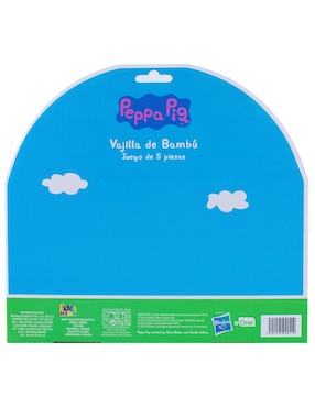Vajilla cerrada Regalos Siglo Xxi peppa pig de bambú