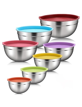 Set bowl Aquila JE3993 7 piezas de acero inoxidable