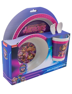 Vajilla cerrada Regalos Siglo Xxi the mighty movie paw patrol de bambú