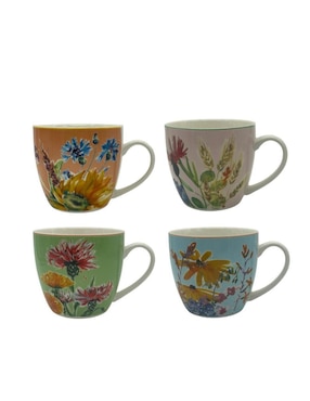 Set De Tazas Galerías El Triunfo 4 Piezas