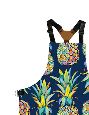 Delantal completo Pineapple Tools Loneta Print