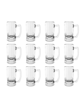 Set vaso Doble Pack Glassia de cristal con 12 piezas