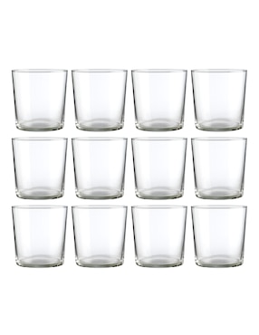 Set vaso Doble Pack Vicrila Sidra Midi de cristal templado con 12 piezas