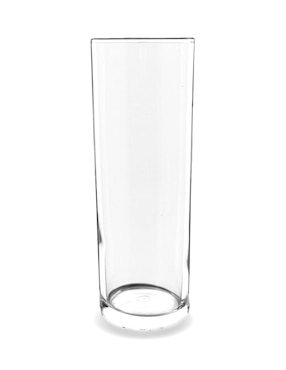 Vaso Largo Glassia De Cristal Con 12 Piezas