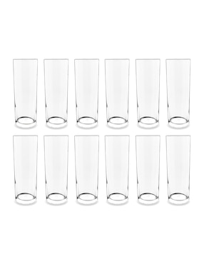 Set vaso High Ball Glassia de cristal con 12 piezas