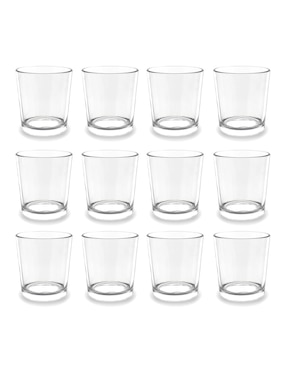 Set vaso Doble Pack Glassia Dof Casale de cristal con 12 piezas