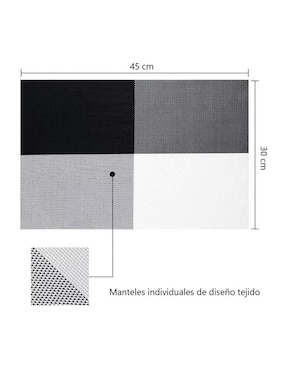 Set mantel rectangular de vinil Genérica