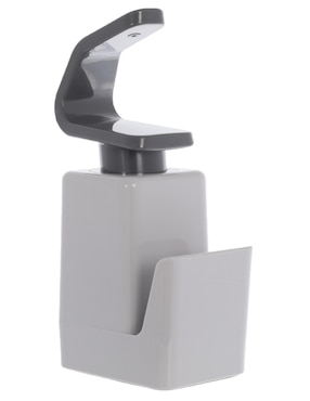 Dosificador jabón con portaesponjas Metaltex de plástico