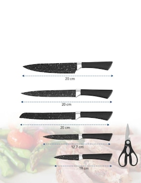 Set de cuchillos utilitario Bluelander  7 piezas