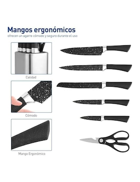 Set de cuchillos utilitario Bluelander  7 piezas