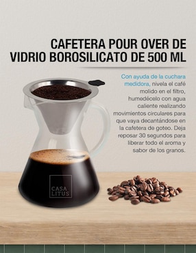 Molino para café Casa Litus de acero inoxidable