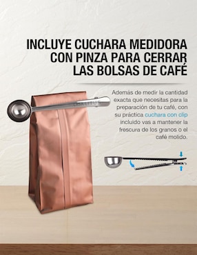 Molino para café Casa Litus de acero inoxidable