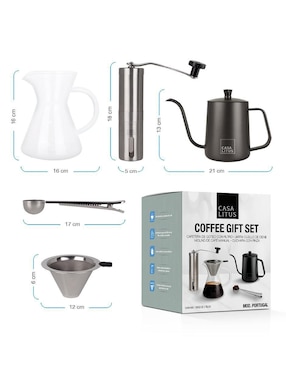 Molino para café Casa Litus de acero inoxidable