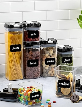 Set contenedores Genérica Kitchenes de plástico 7 piezas