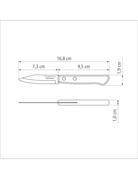 Cuchillo mondador Tramontina polywood