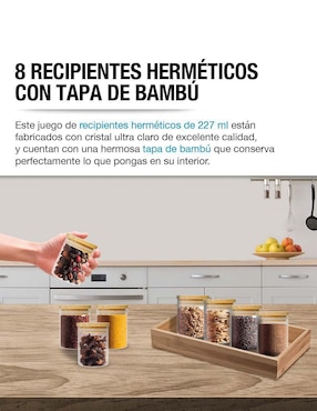 Frasco de almacenamiento Casa Litus de vidrio