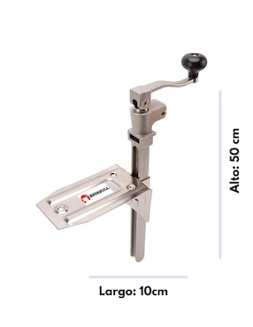 Abrelatas industrial Shorbull de acero inoxidable