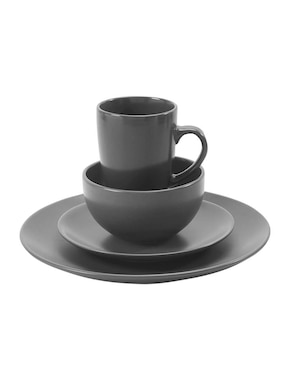 Vajilla cerrada Crown Baccara mix & match de stoneware para 4 personas