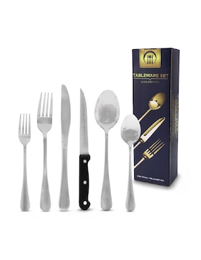 Set cubiertos Idea Nuova de acero inoxidable 24 piezas